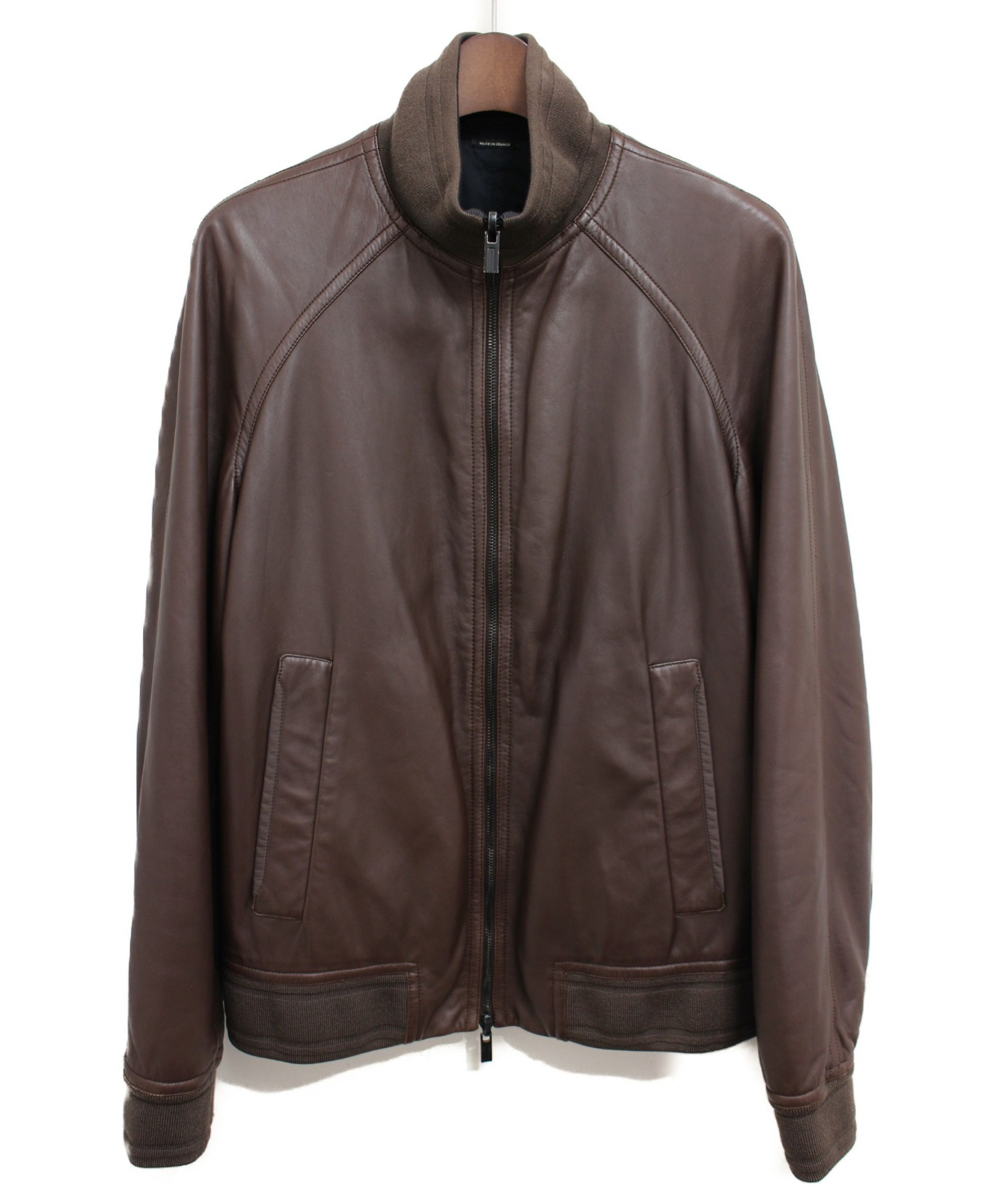 中古・古着通販】HERMES (エルメス) リバーシブルレザーブルゾン