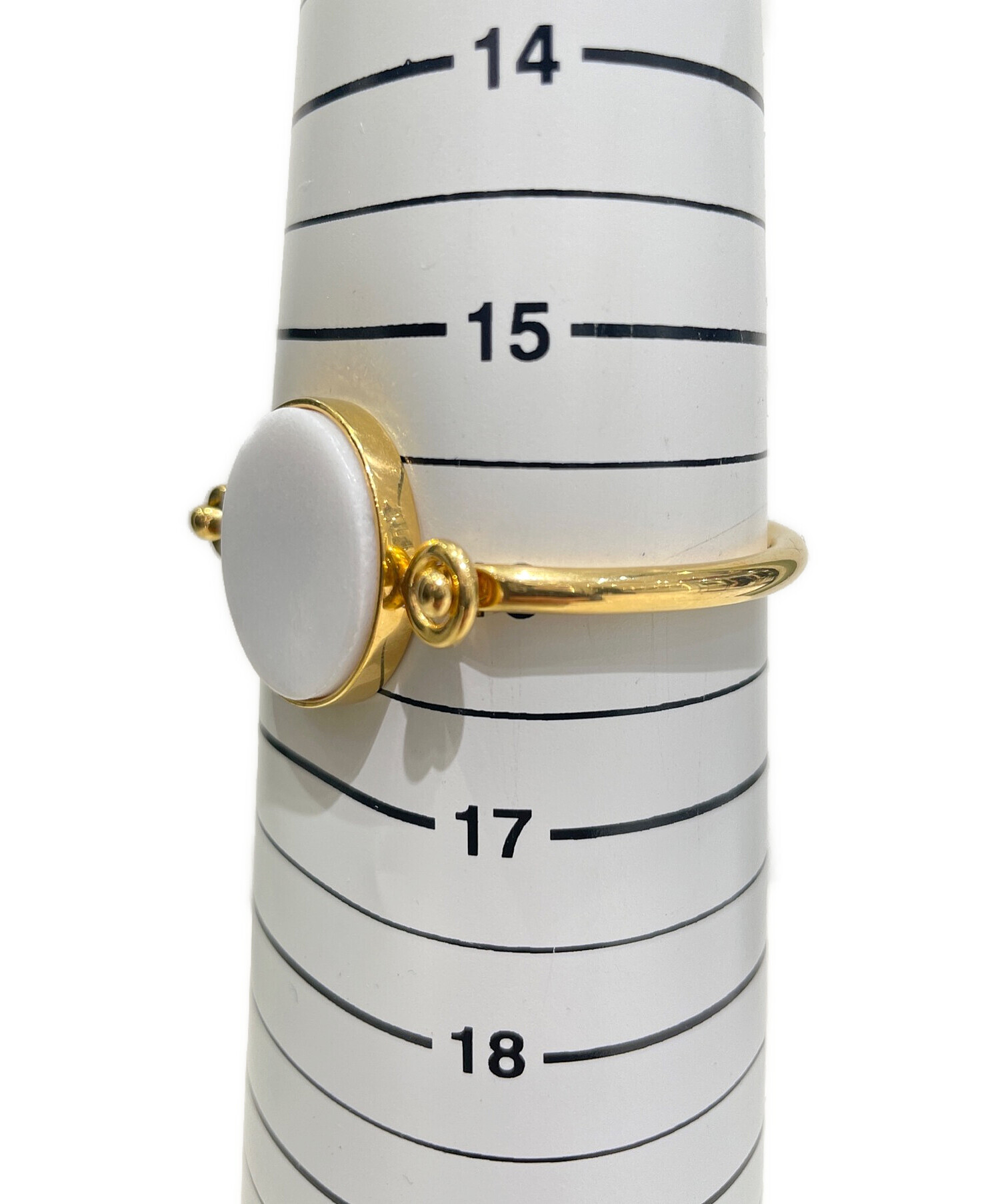 中古・古着通販】CELINE (セリーヌ) コインバングル ゴールド×ホワイト