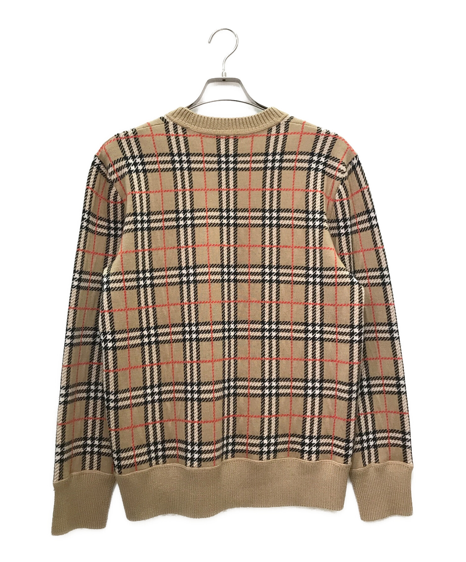 中古・古着通販】BURBERRY (バーバリー) ノバチェックニット ベージュ