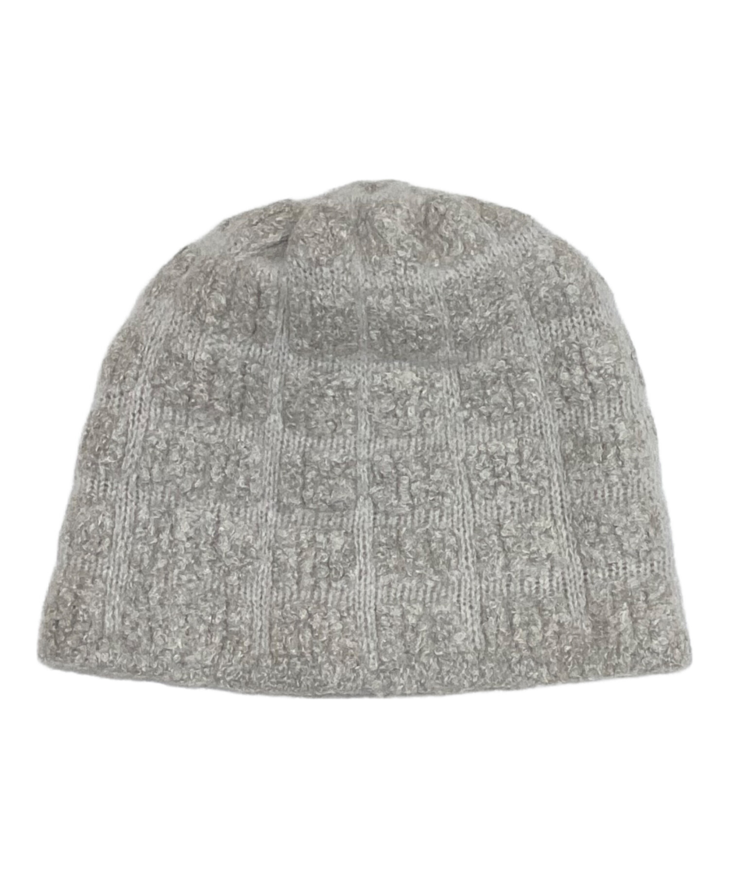 中古・古着通販】CHANEL (シャネル) ココマークニット帽 グレー