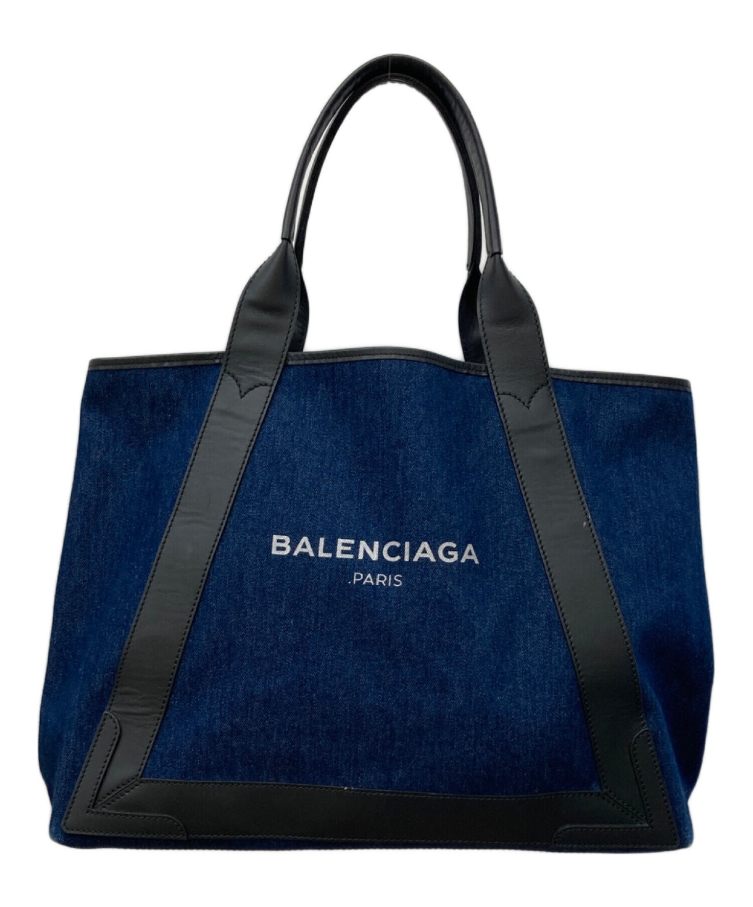 中古・古着通販】BALENCIAGA (バレンシアガ) NAVY CABAS M/キャンバス