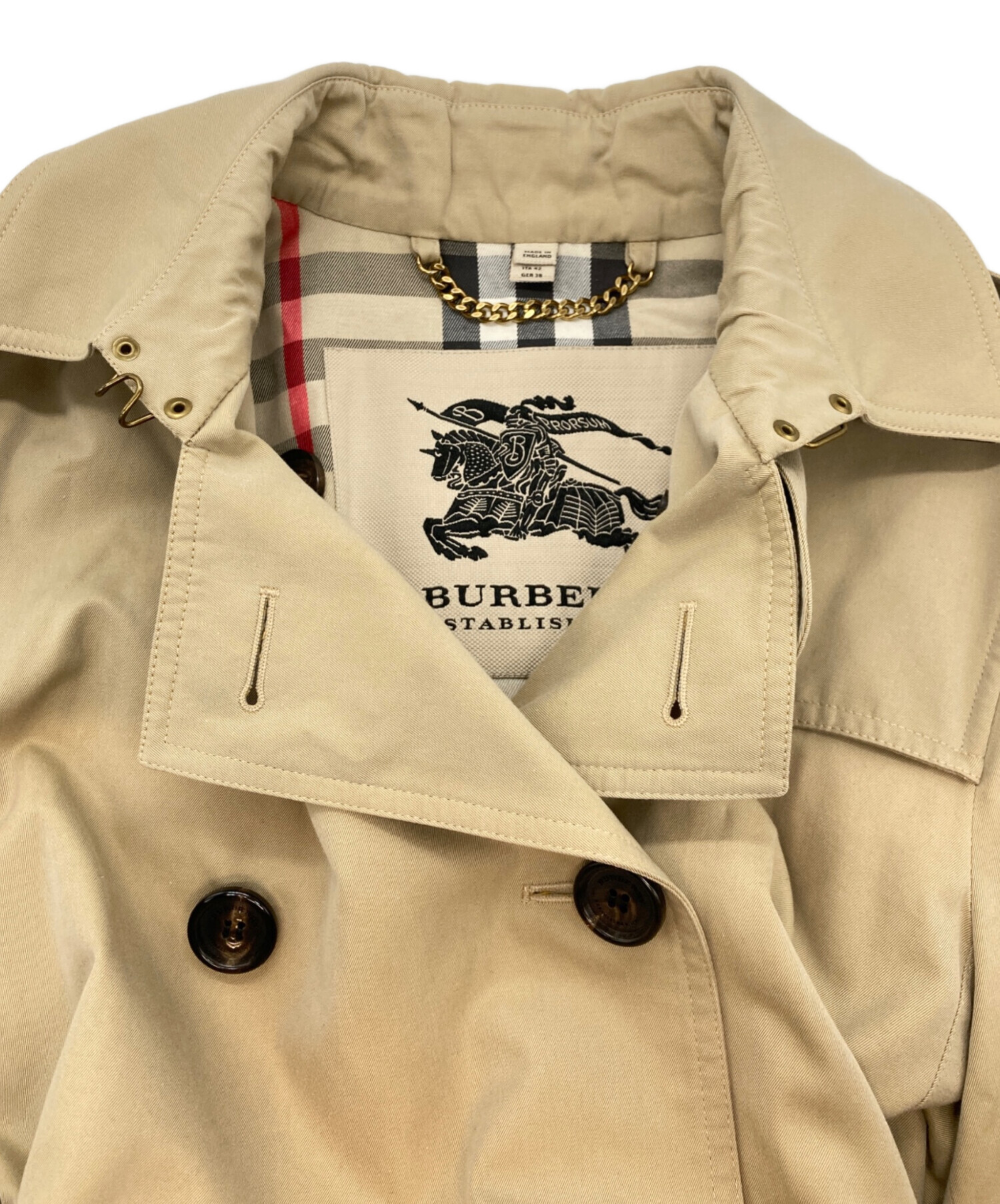 中古・古着通販】BURBERRY (バーバリー) KENSINGTON LONG 裏地ノバ