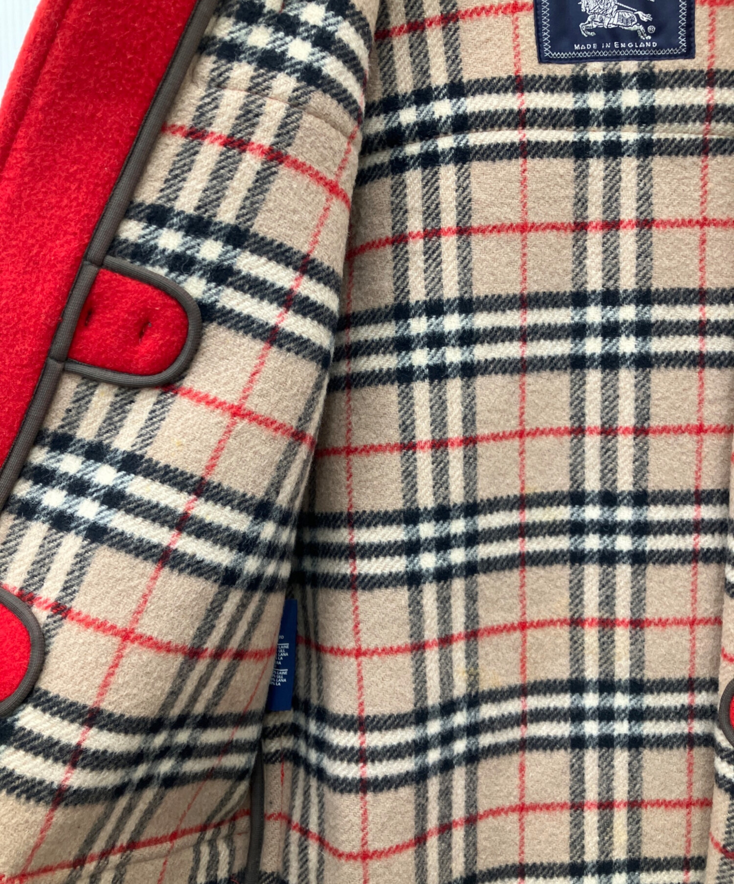 中古・古着通販】Burberry's (バーバリーズ) ダッフルコート レッド
