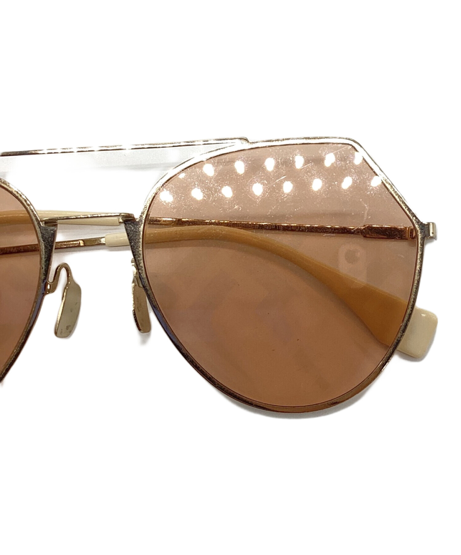 中古・古着通販】FENDI (フェンディ) サングラス ゴールド｜ブランド