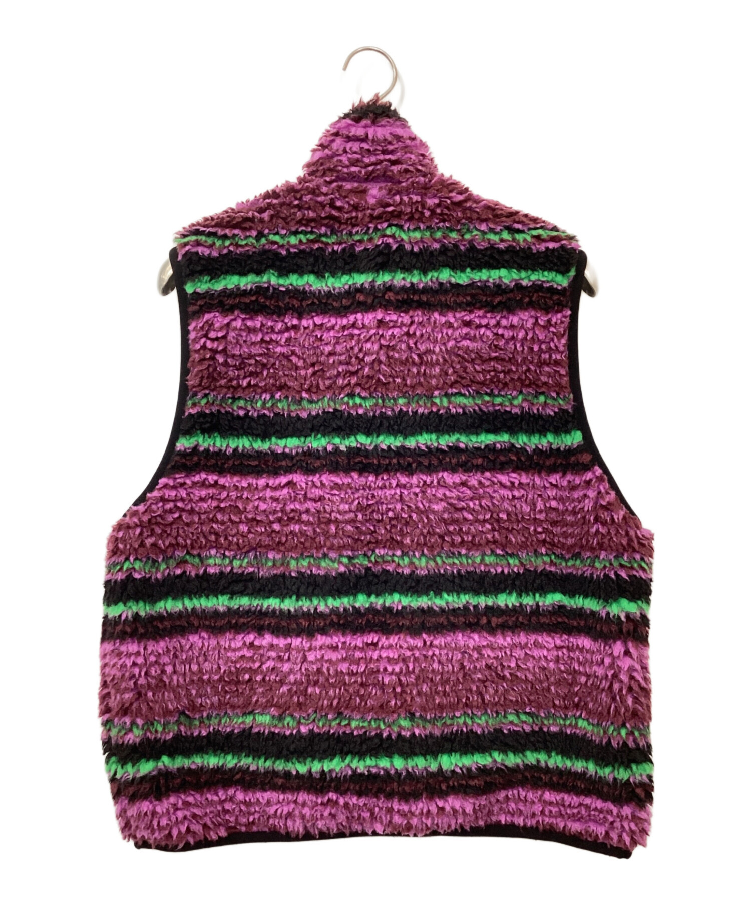 中古・古着通販】stussy (ステューシー) STRIPED SHERPA VEST