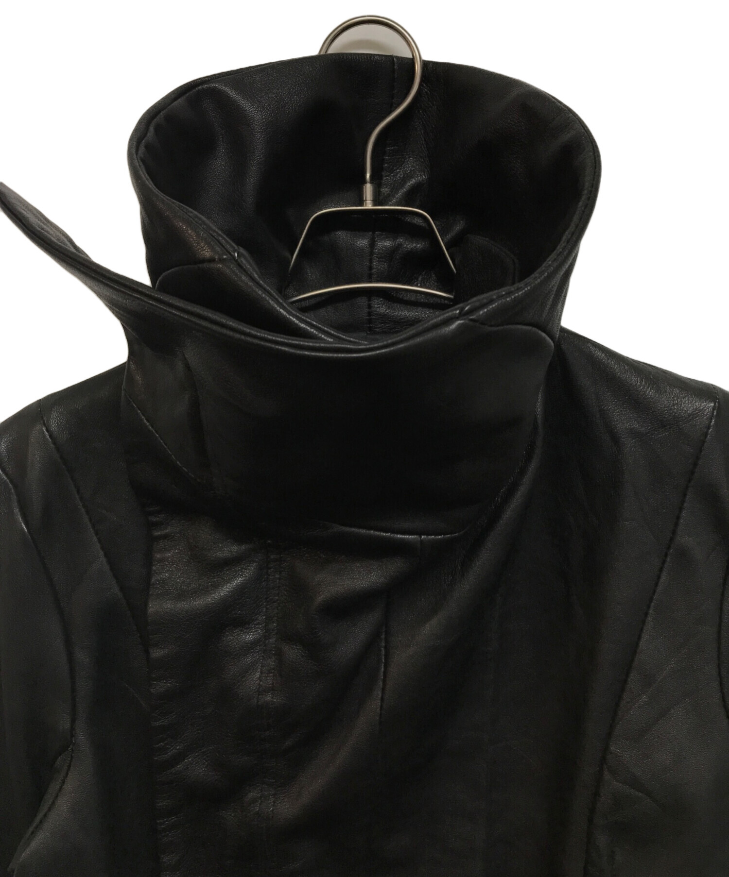 中古・古着通販】EKAM (エカム) 変形ライダースジャケット ブラック