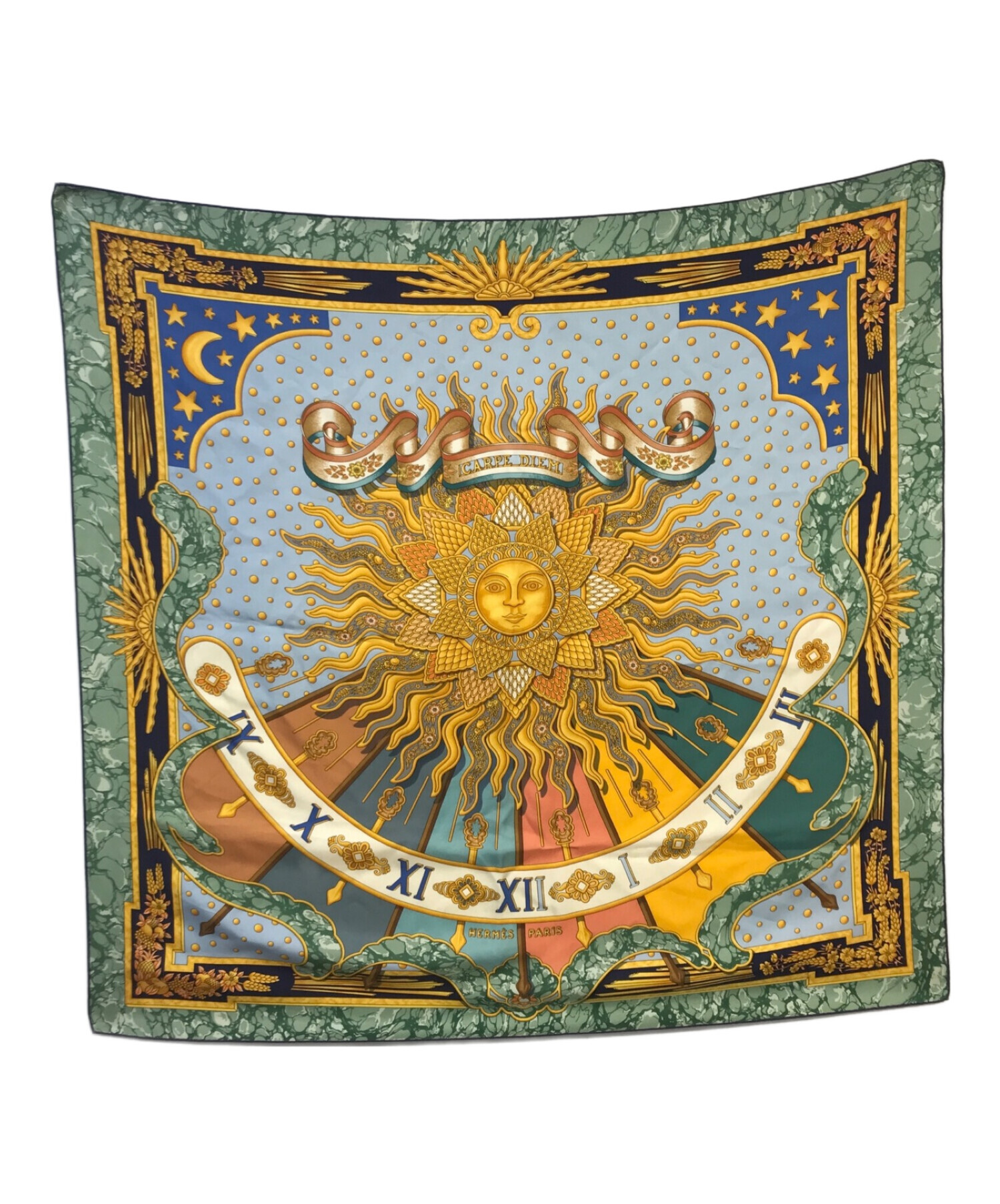 中古・古着通販】HERMES (エルメス) カレ90 CARPE DIEM(今日一日を