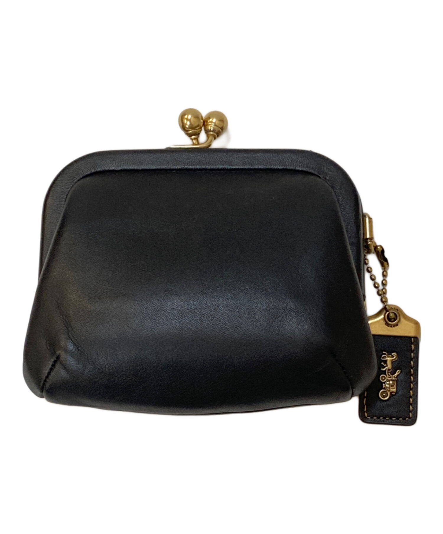 中古・古着通販】COACH (コーチ) がま口財布 ブラック｜ブランド・古着