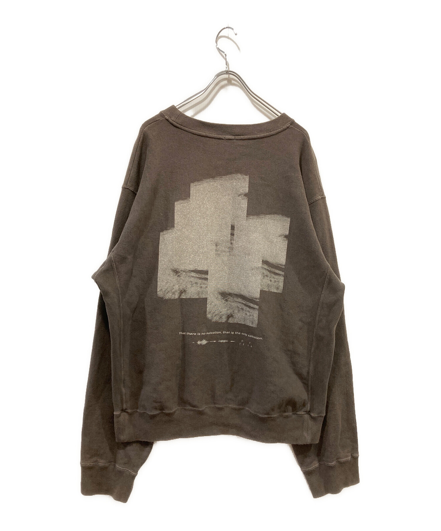 中古・古着通販】fujimoto (フジモト) OVER DYED SWEAT SHIRT ブラック
