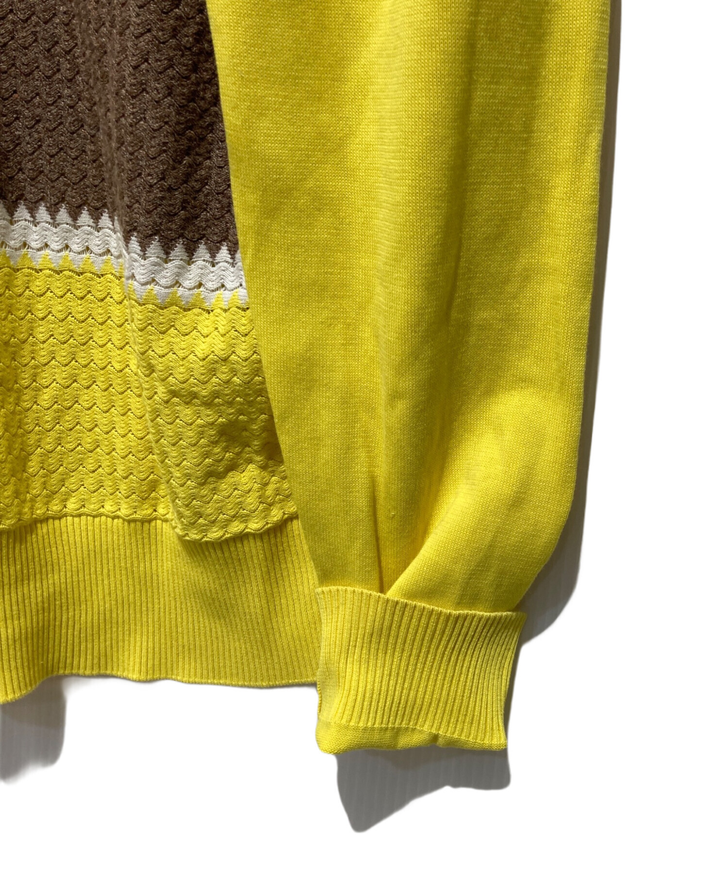 中古・古着通販】LOEWE (ロエベ) デザインニット イエロー サイズ:S