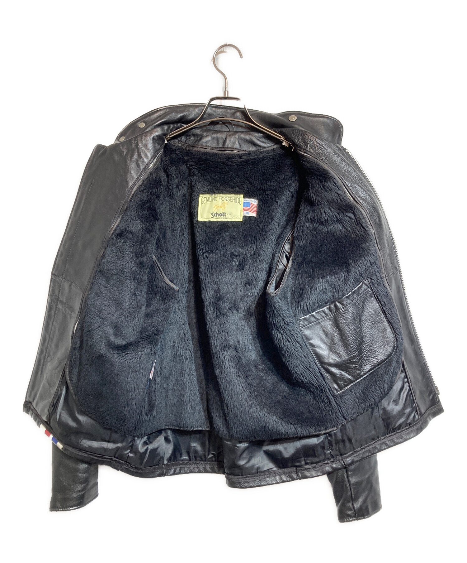 中古・古着通販】Schott (ショット) シングルライダースジャケット