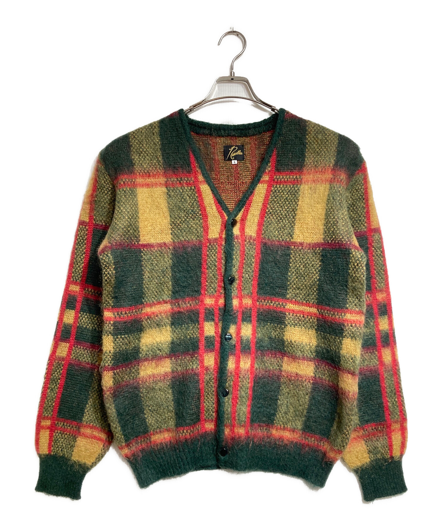 中古・古着通販】Needles (ニードルズ) Mohair Cardigan Tartan/モヘア