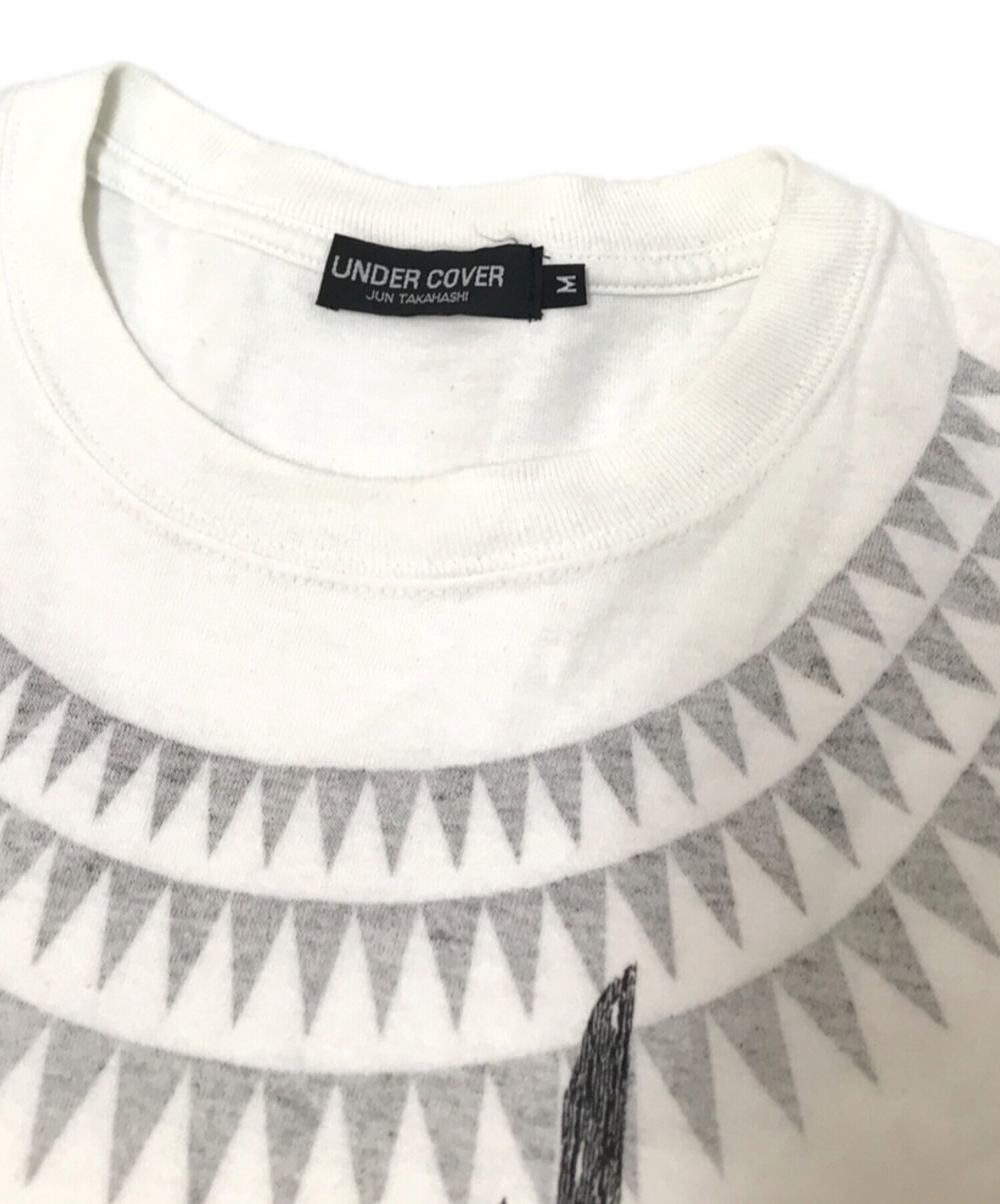 新品タグ付 アンダーカバー ストライプ フロントロゴ Yシャツ 633KZ