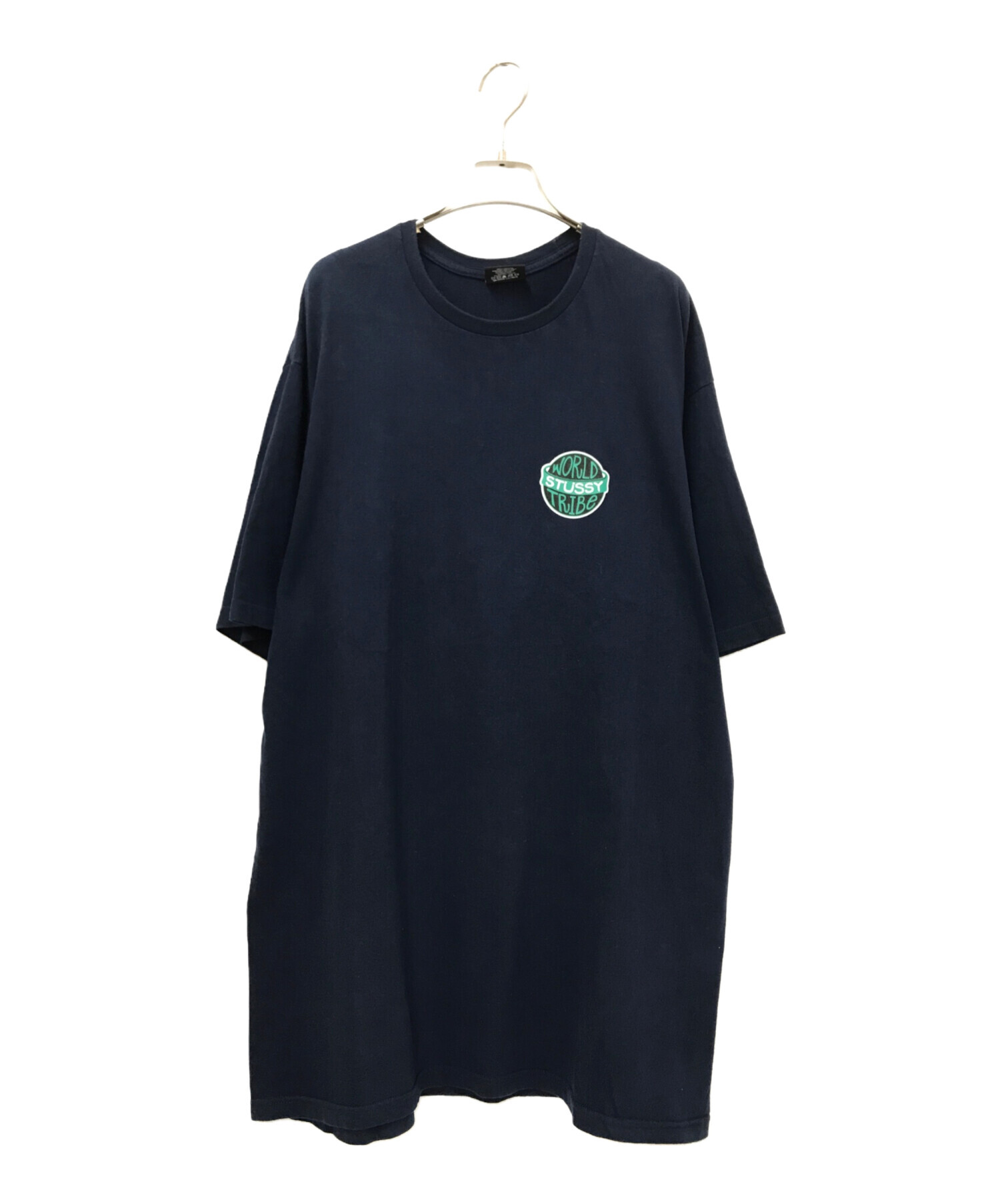 中古・古着通販】stussy (ステューシー) WORLD TRIBE Tシャツ ネイビー