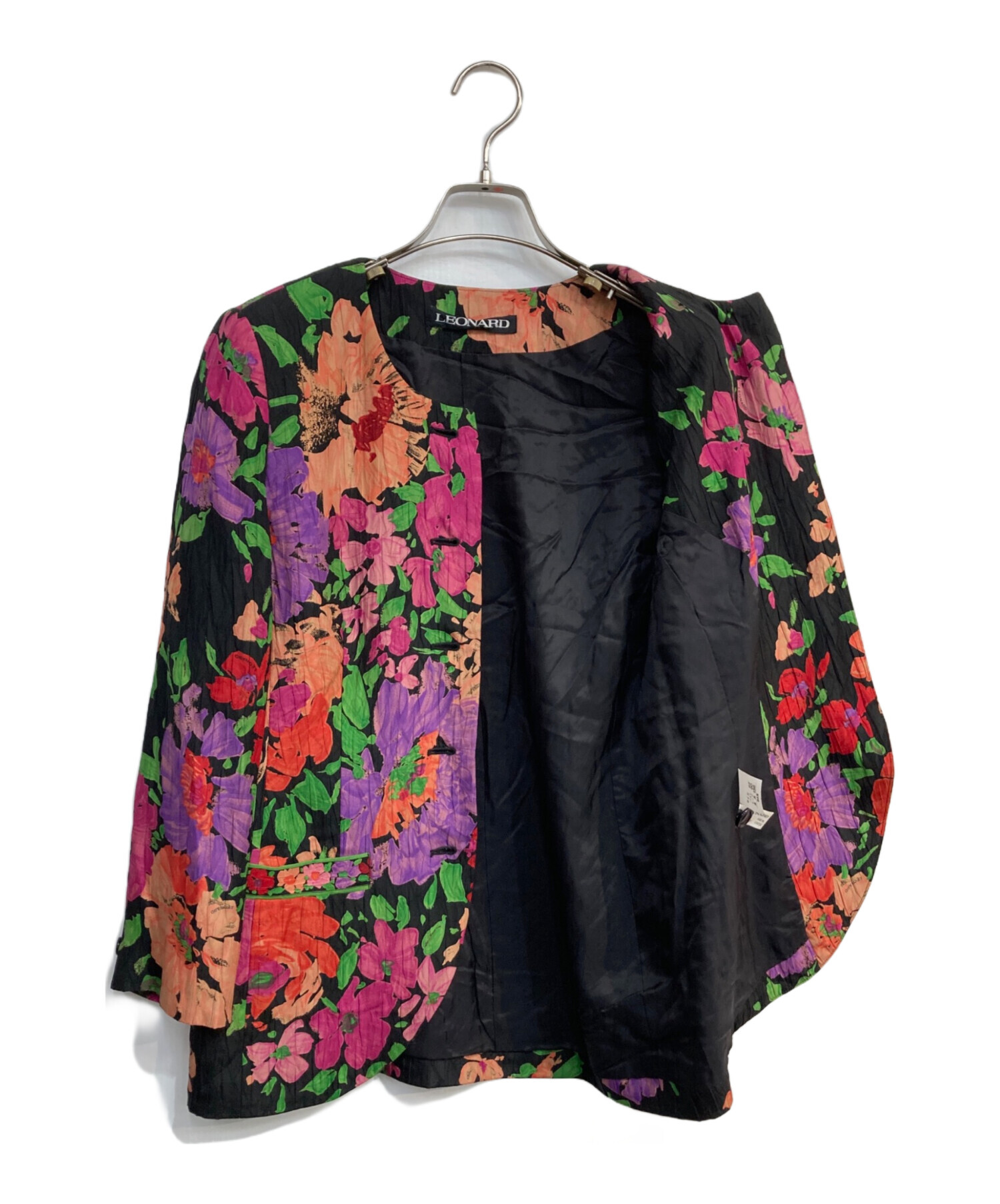 中古・古着通販】LEONARD (レオナール) セットアップシルクジャケット