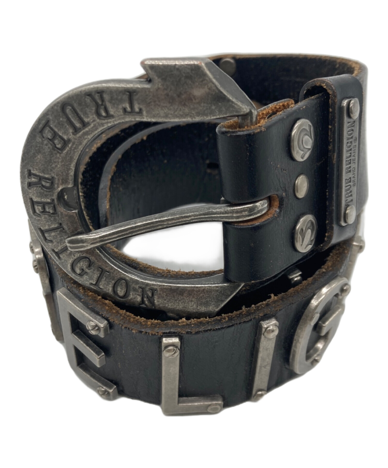 中古・古着通販】TRUE RELIGION (トゥルー レリジョン) レザーベルト