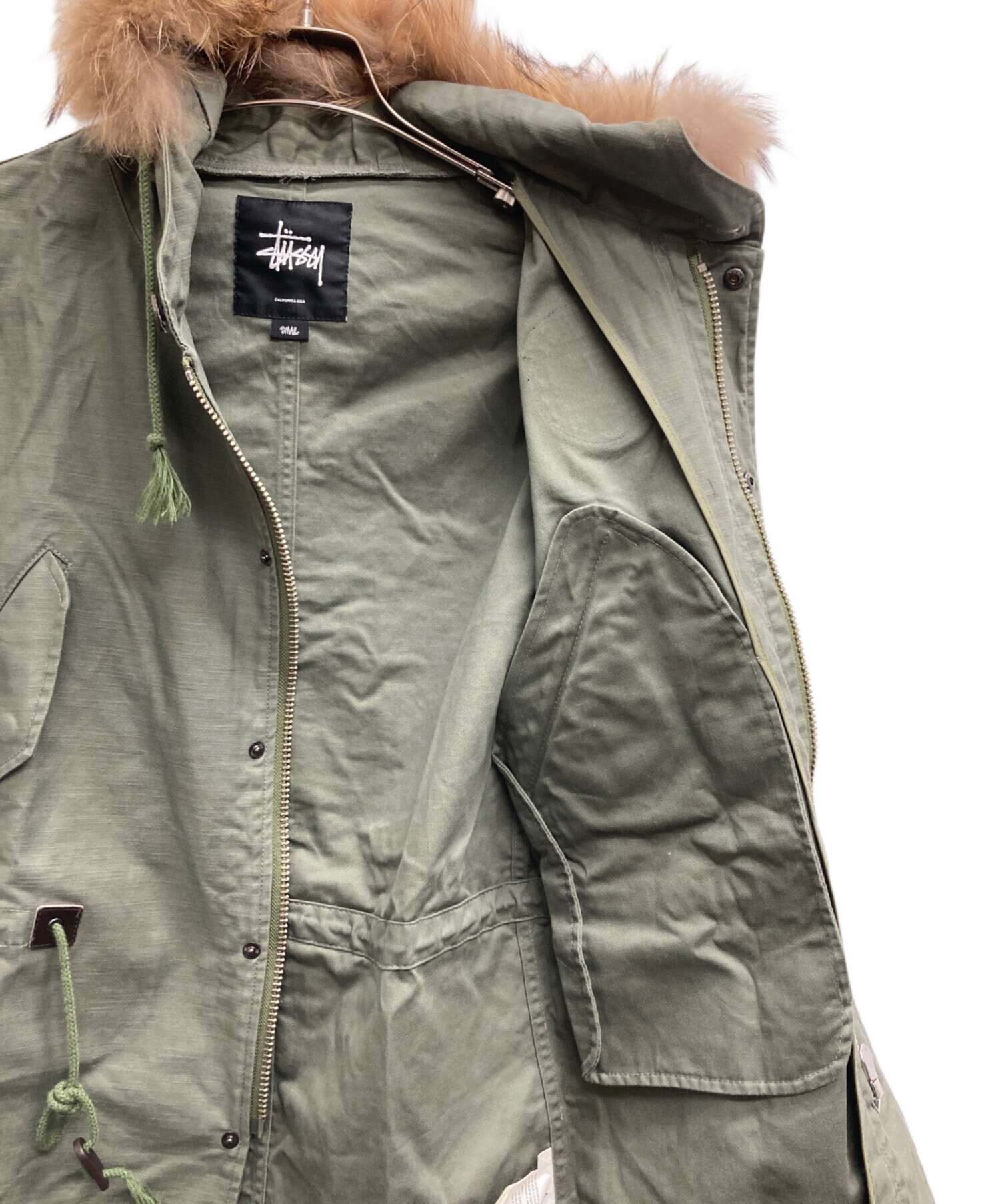 中古・古着通販】stussy (ステューシー) ワッペン付モッズコート