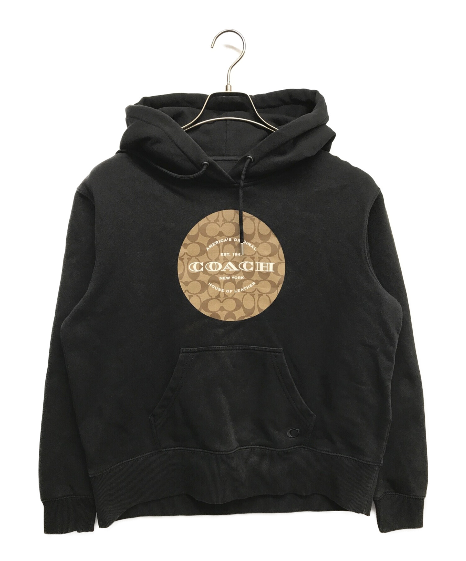 中古・古着通販】COACH (コーチ) シグネチャーロゴパーカー ブラック