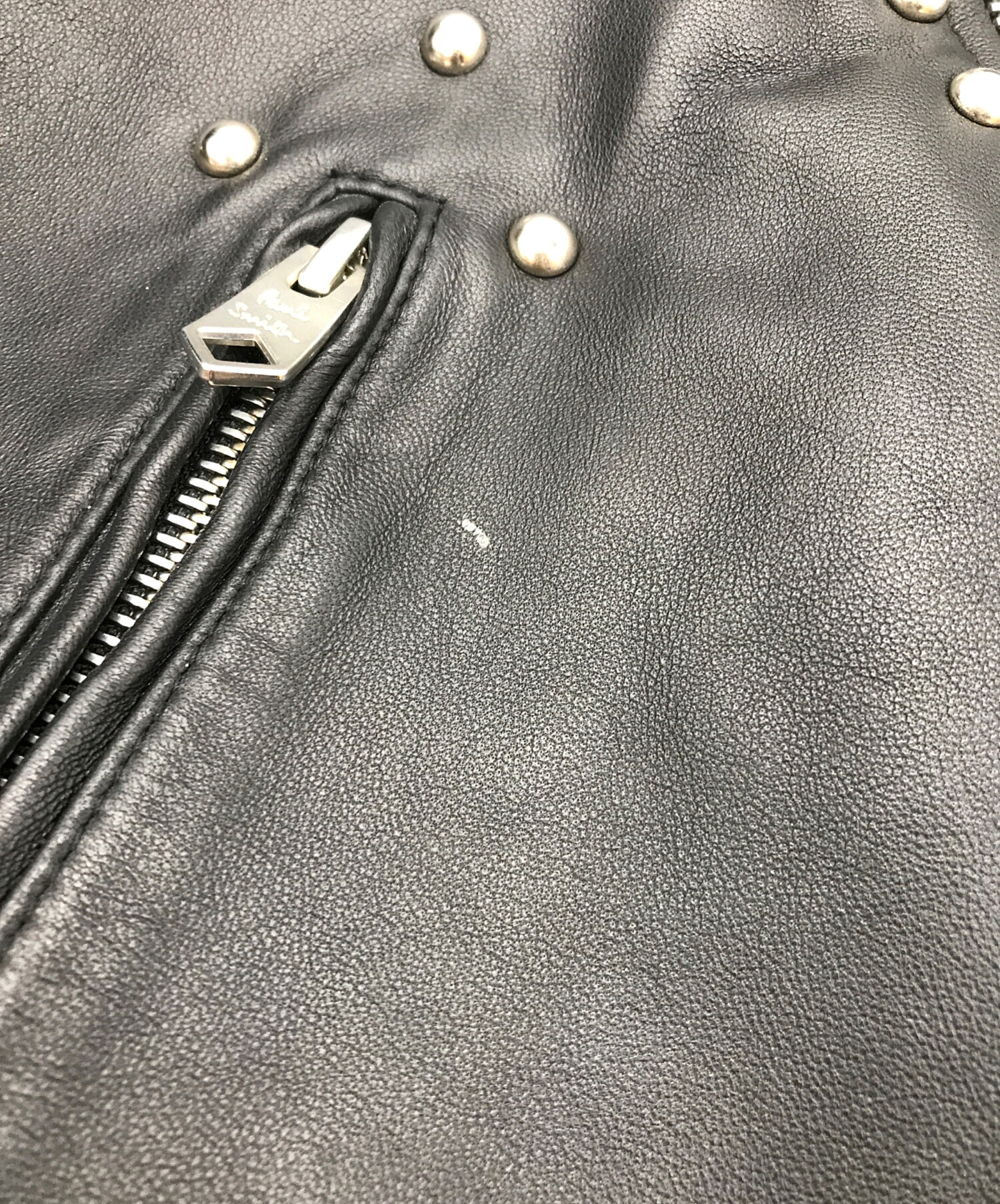 中古・古着通販】PAUL SMITH (ポールスミス) ラムレザースタッズダブル