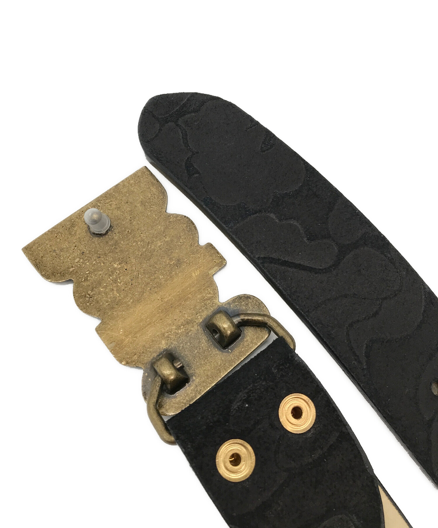 中古・古着通販】A BATHING APE (アベイシングエイプ) カウレザー