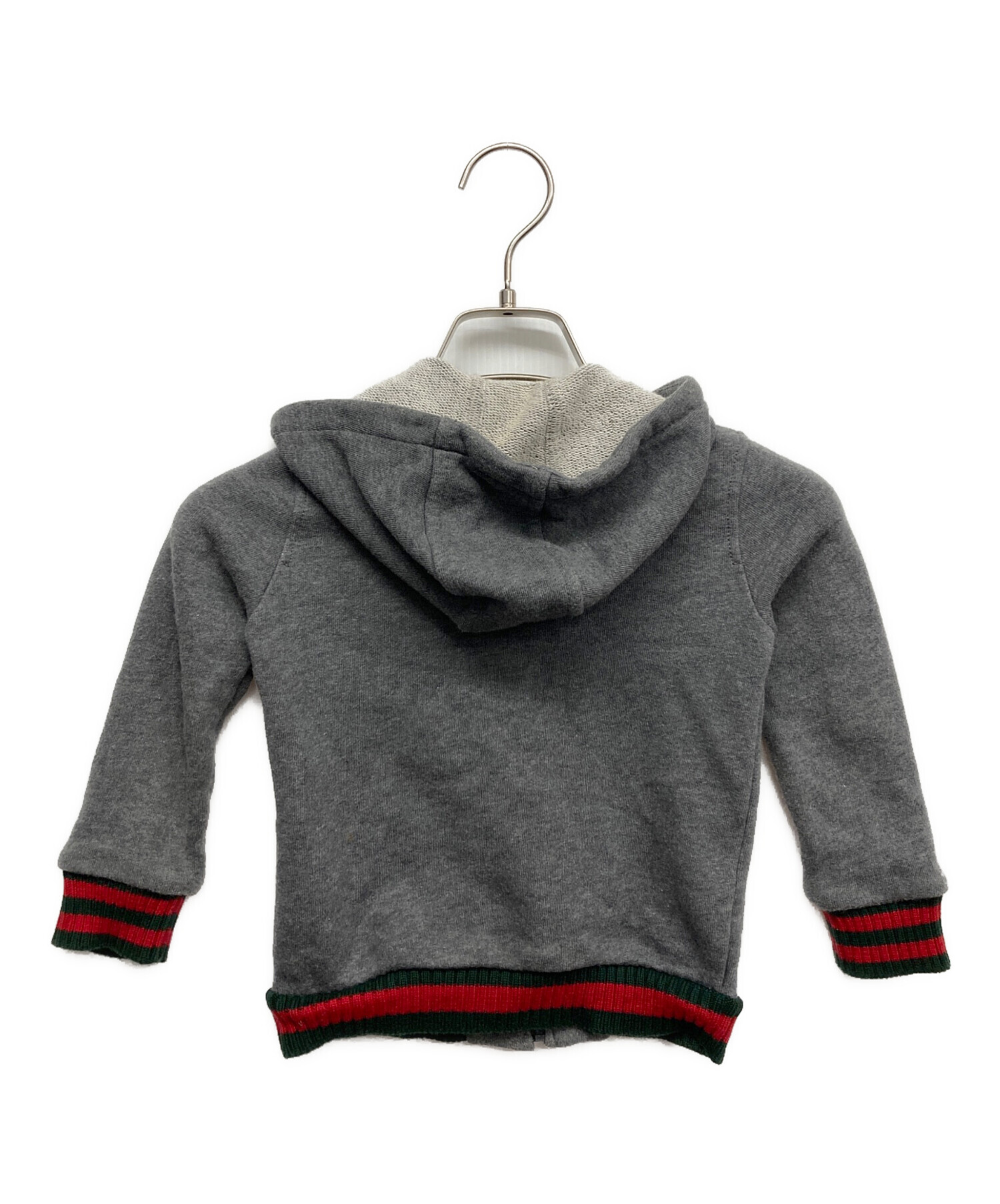 中古・古着通販】GUCCI (グッチ) シェリーラインジップパーカー グレー