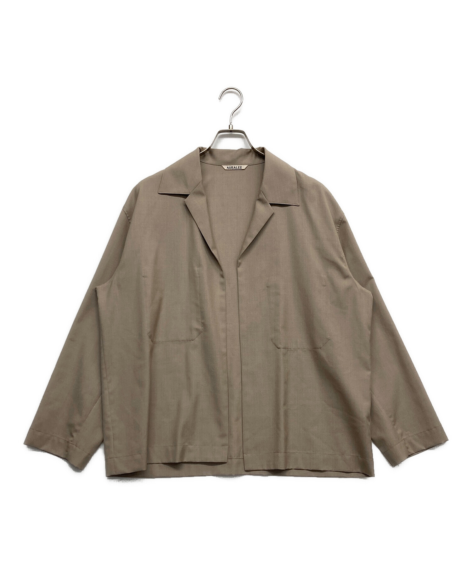 中古・古着通販】AURALEE (オーラリー) WOOL SILK TROPICAL SHIRT