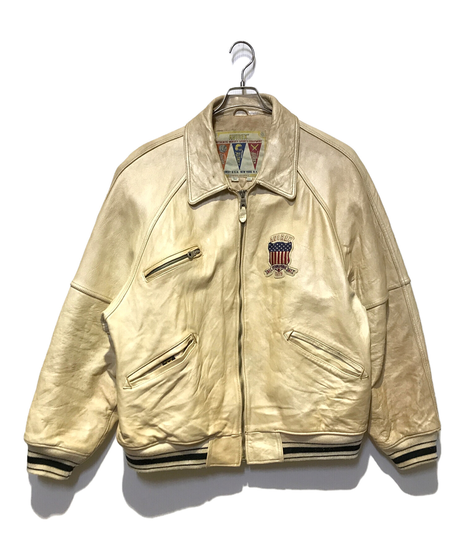 中古・古着通販】AVIREX (アヴィレックス) ［古着］ロゴレザー