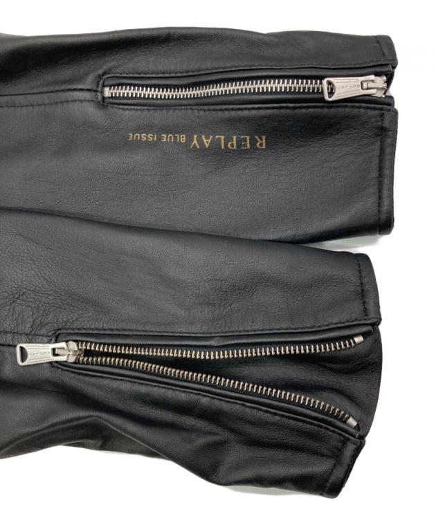 中古・古着通販】REPLAY (リプレイ) シングルライダースジャケット