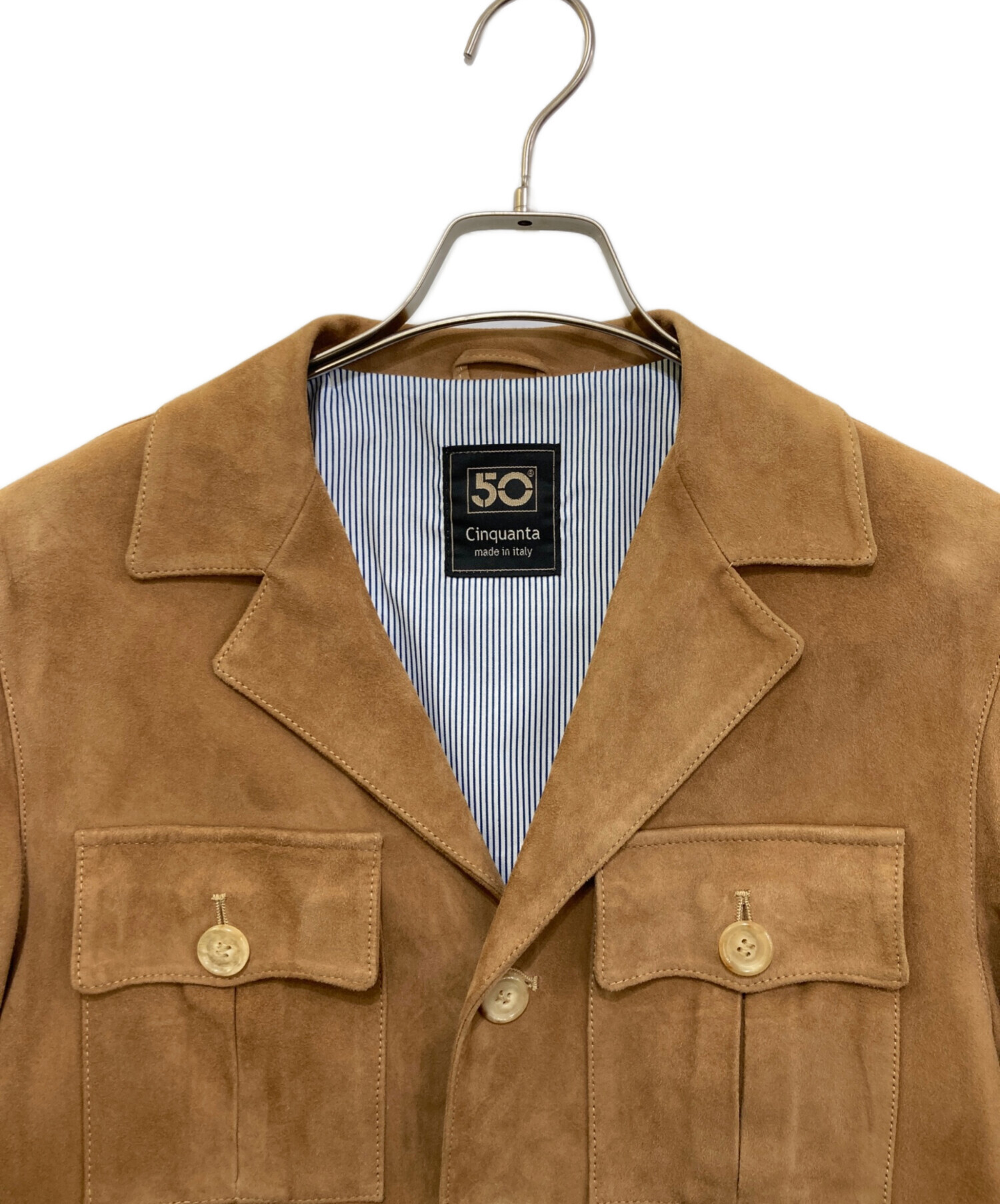 中古・古着通販】Cinquanta (チンクワンタ) ゴートスエード サファリ