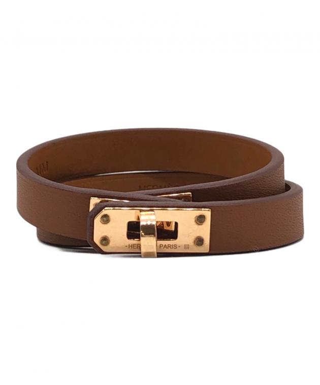 中古・古着通販】HERMES (エルメス) レザーブレスレット ミニ・ケリー