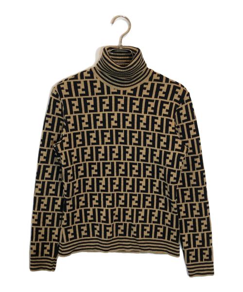 中古・古着通販】FENDI (フェンディ) ズッカ柄 タートルネック ニット