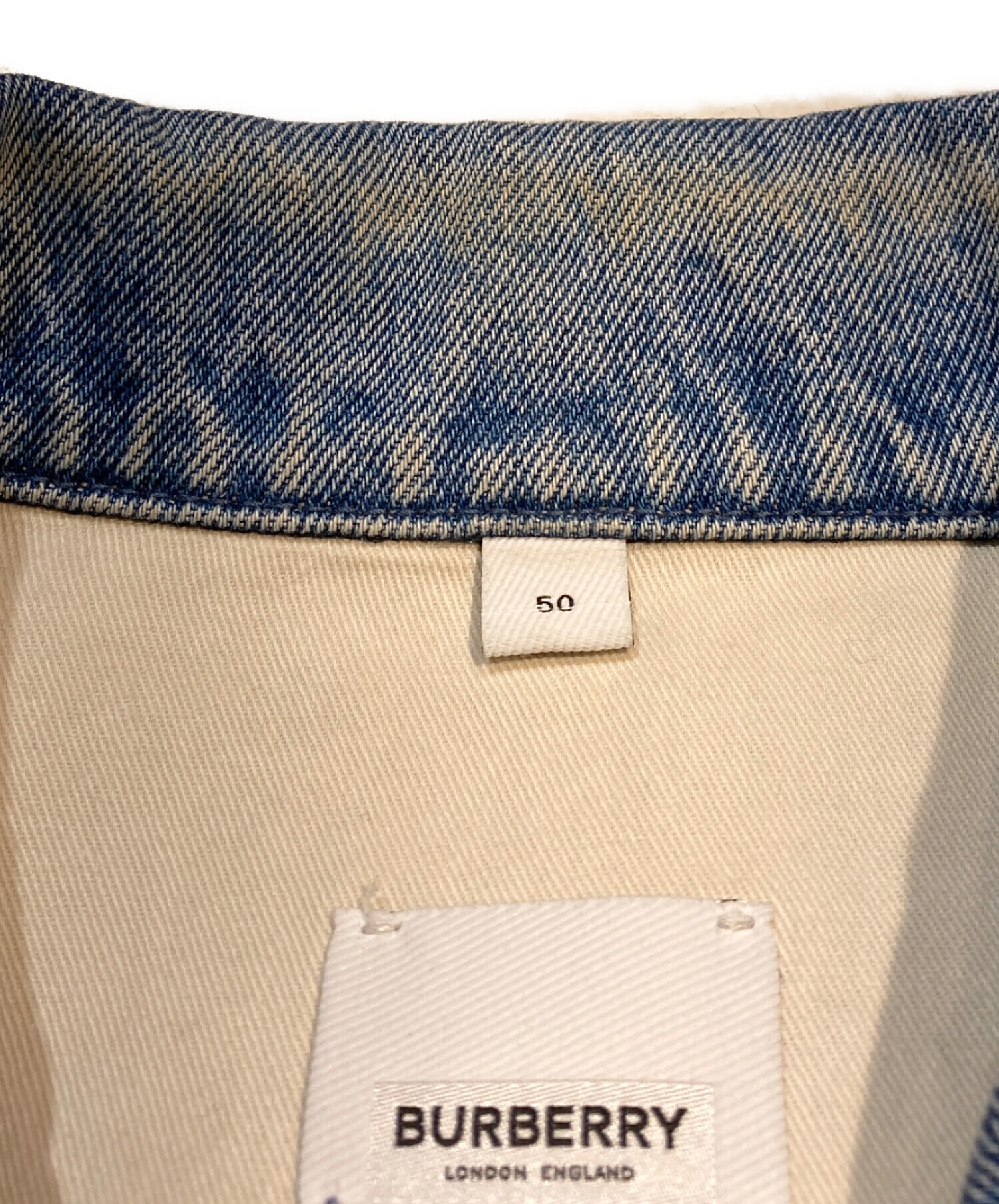 中古・古着通販】BURBERRY (バーバリー) ロゴワッペンデニムジャケット