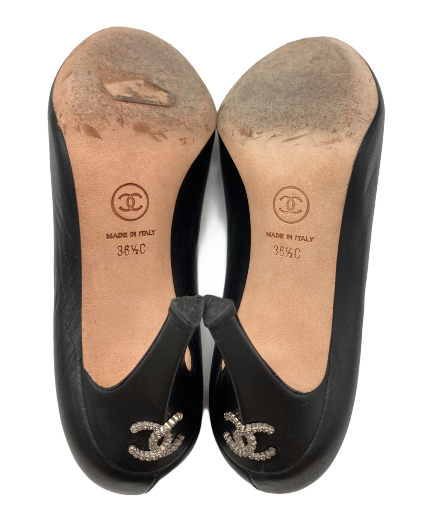 中古・古着通販】CHANEL (シャネル) ヒールココマークパンプス