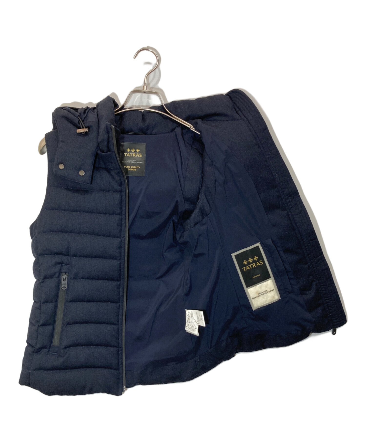 中古・古着通販】TATRAS (タトラス) ダウンベスト ネイビー サイズ:2