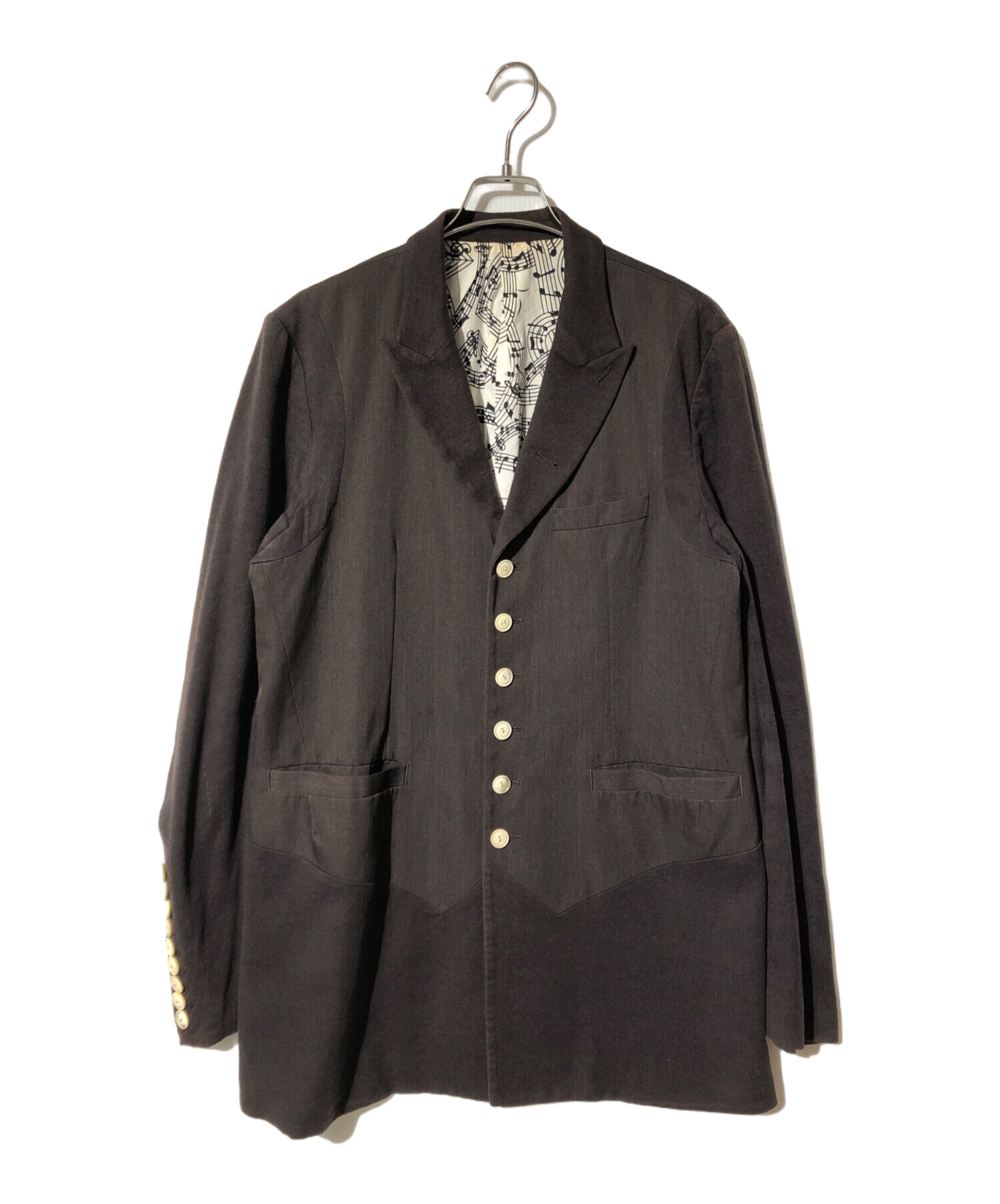 中古・古着通販】NUMBER (N)INE (ナンバーナイン) 07SS裏地音符