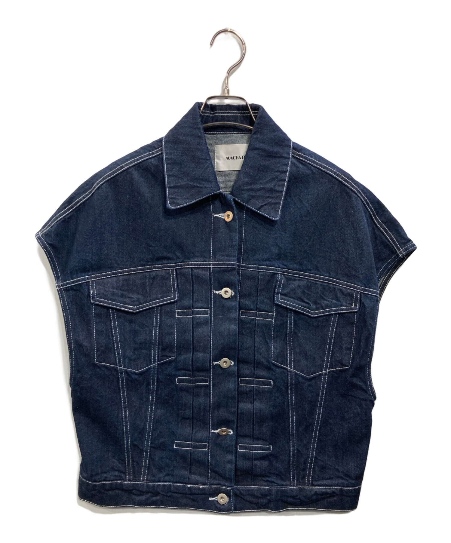 中古・古着通販】machatt (マチャット) デニムベスト インディゴ