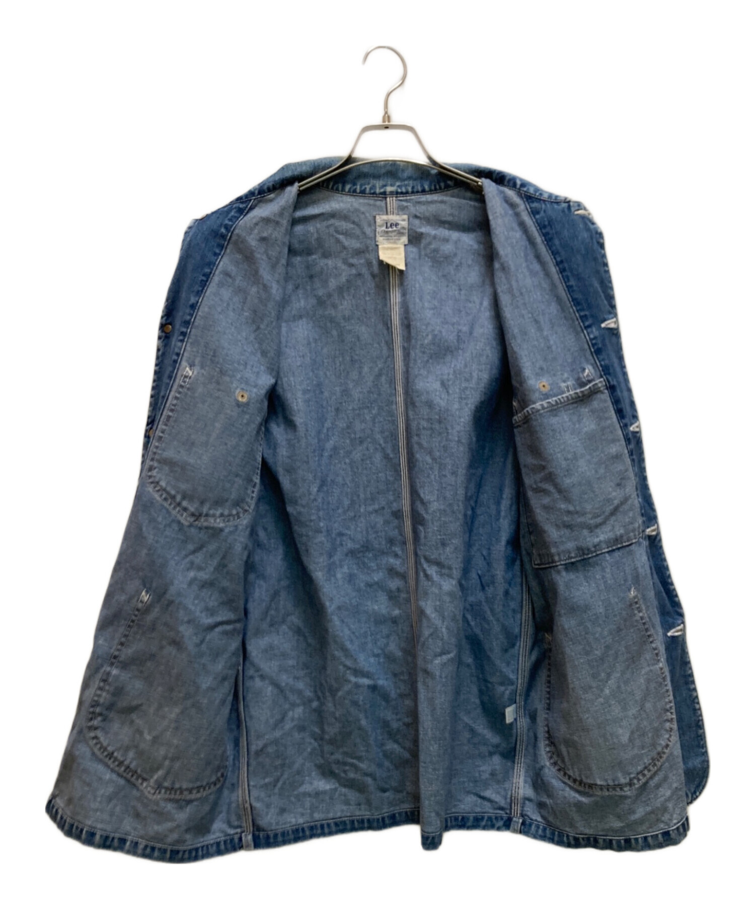 中古・古着通販】LEE (リー) 復刻91-Jデニムカバーオール ブルー