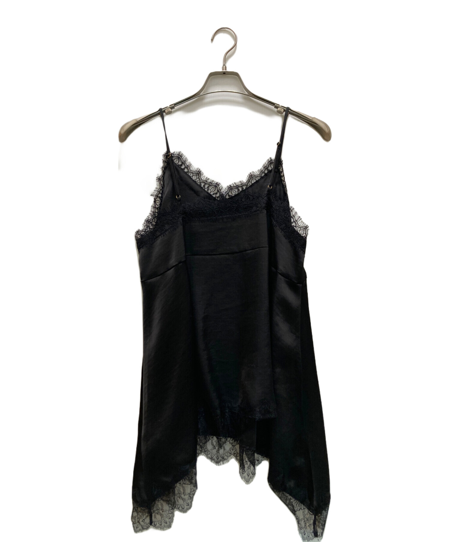 中古・古着通販】Loungedress (ラウンジドレス) レースキャミ ブラック