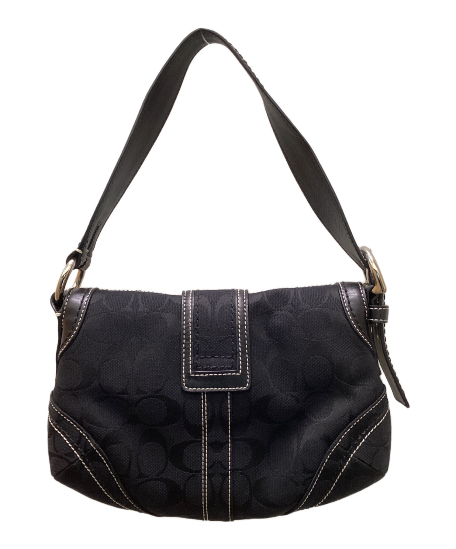 中古・古着通販】COACH (コーチ) キャンバスシグネチャーショルダー