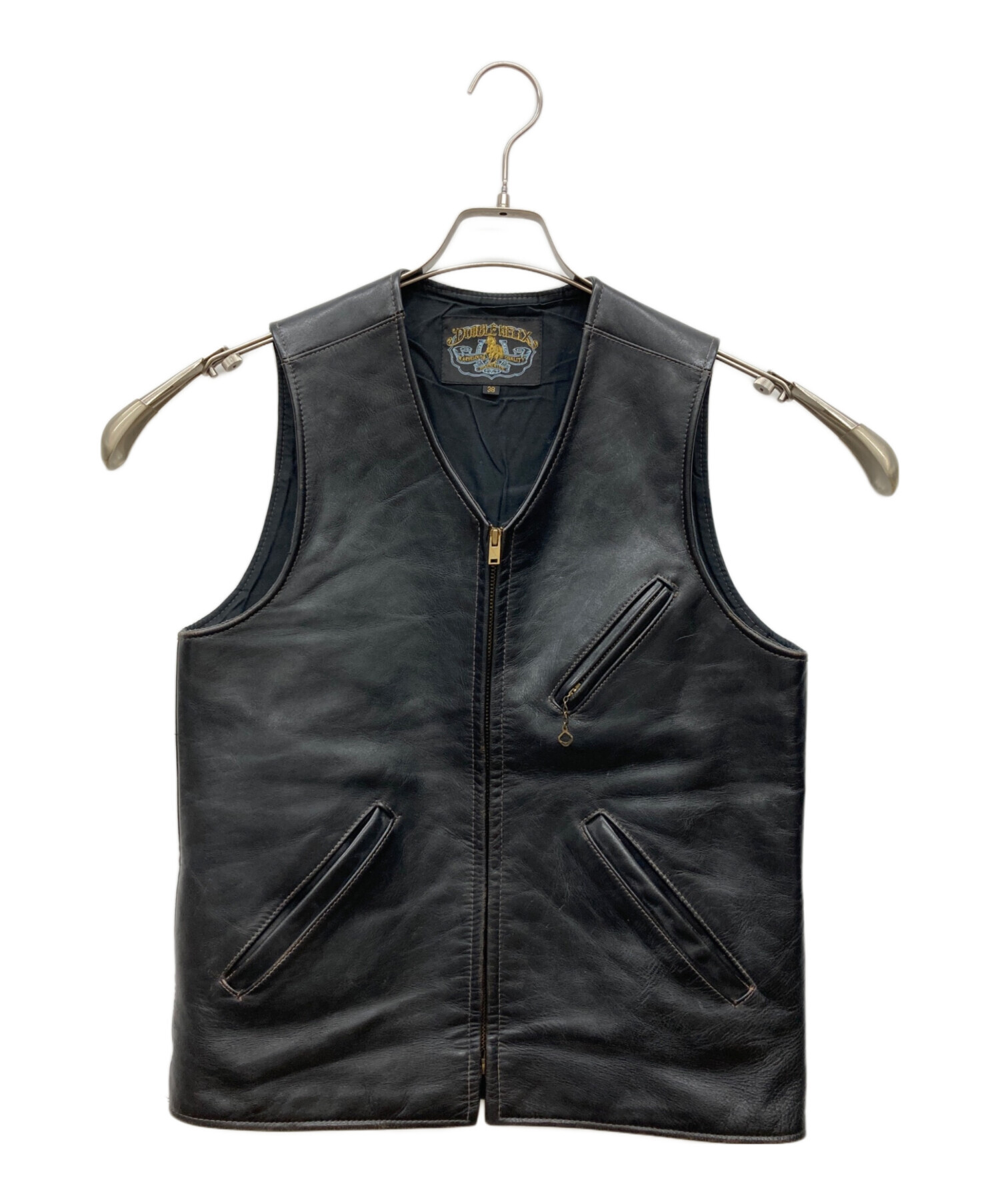 中古・古着通販】DOUBLE HELIX (ダブルヘリックス) ホースレザーベスト