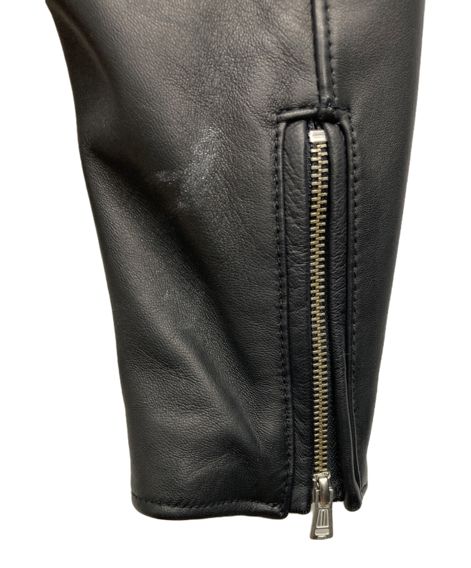 中古・古着通販】BEAMS (ビームス) ラムレザーダブルライダース