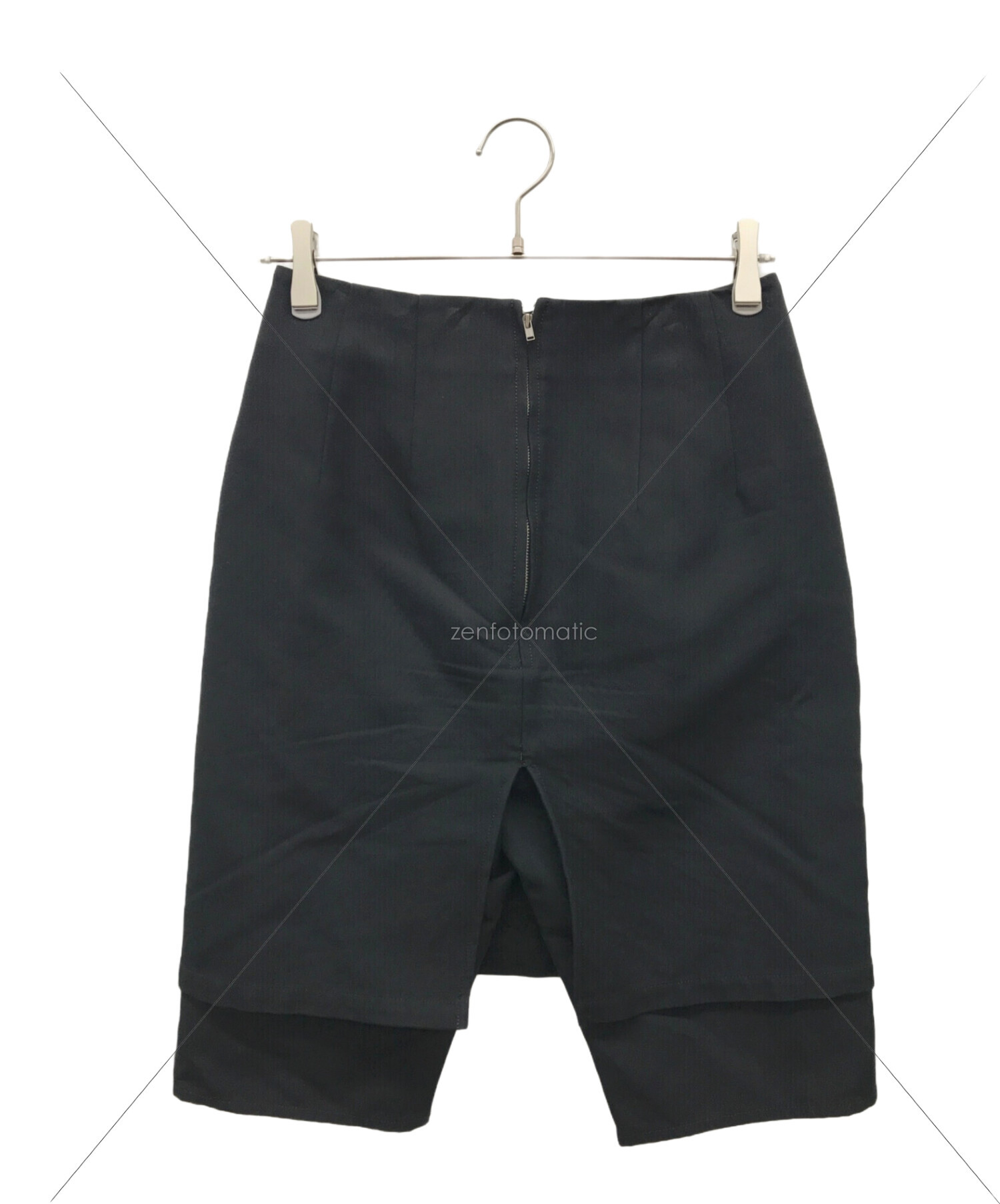 中古・古着通販】CLANE (クラネ) SHORT PANTS LAYERED SKIRT ブラック