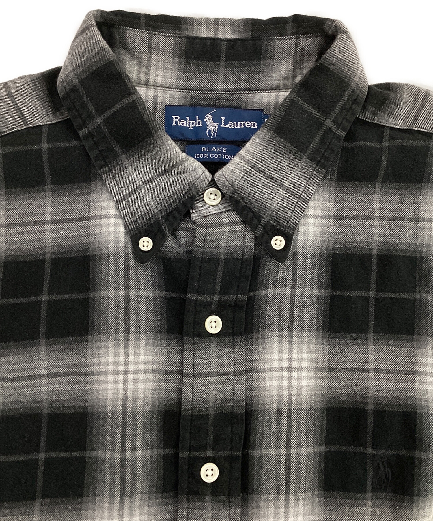 中古・古着通販】RALPH LAUREN (ラルフローレン) 90`Sチェックシャツ