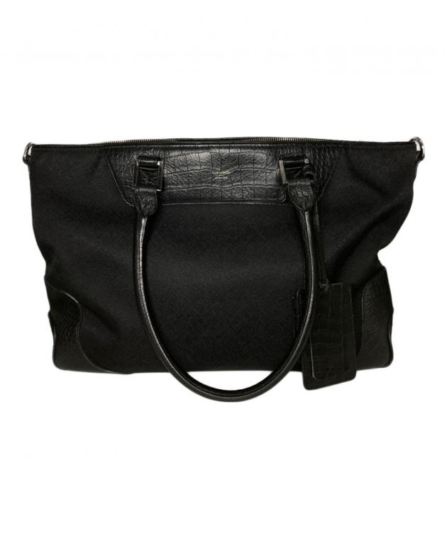 中古・古着通販】PELLE MORBIDA (ペッレモルビダ) クロコ型押しトート