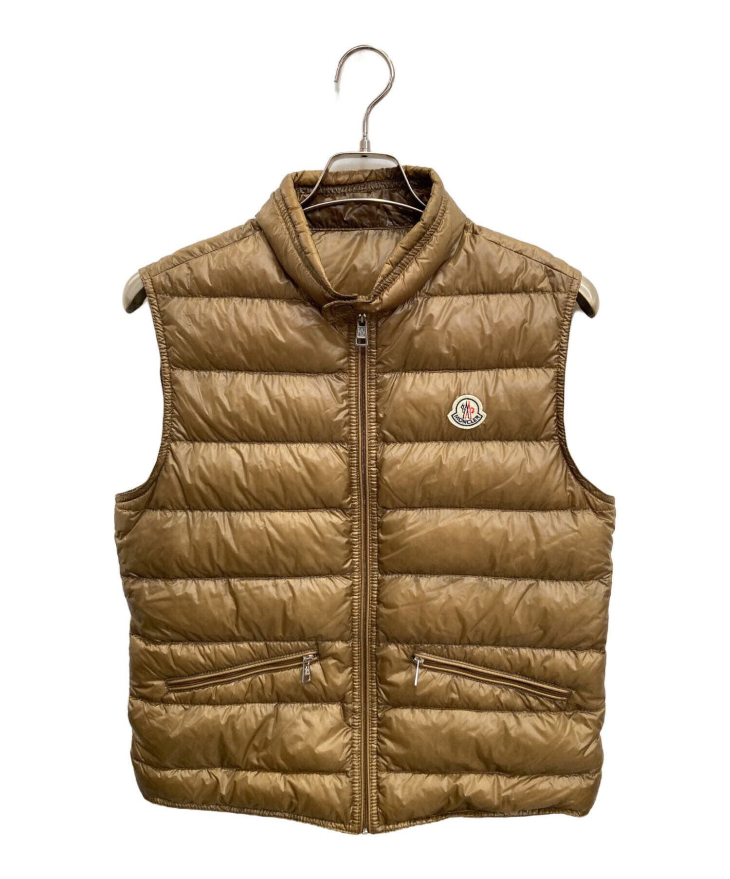 中古・古着通販】MONCLER (モンクレール) ダウンベスト ベージュ