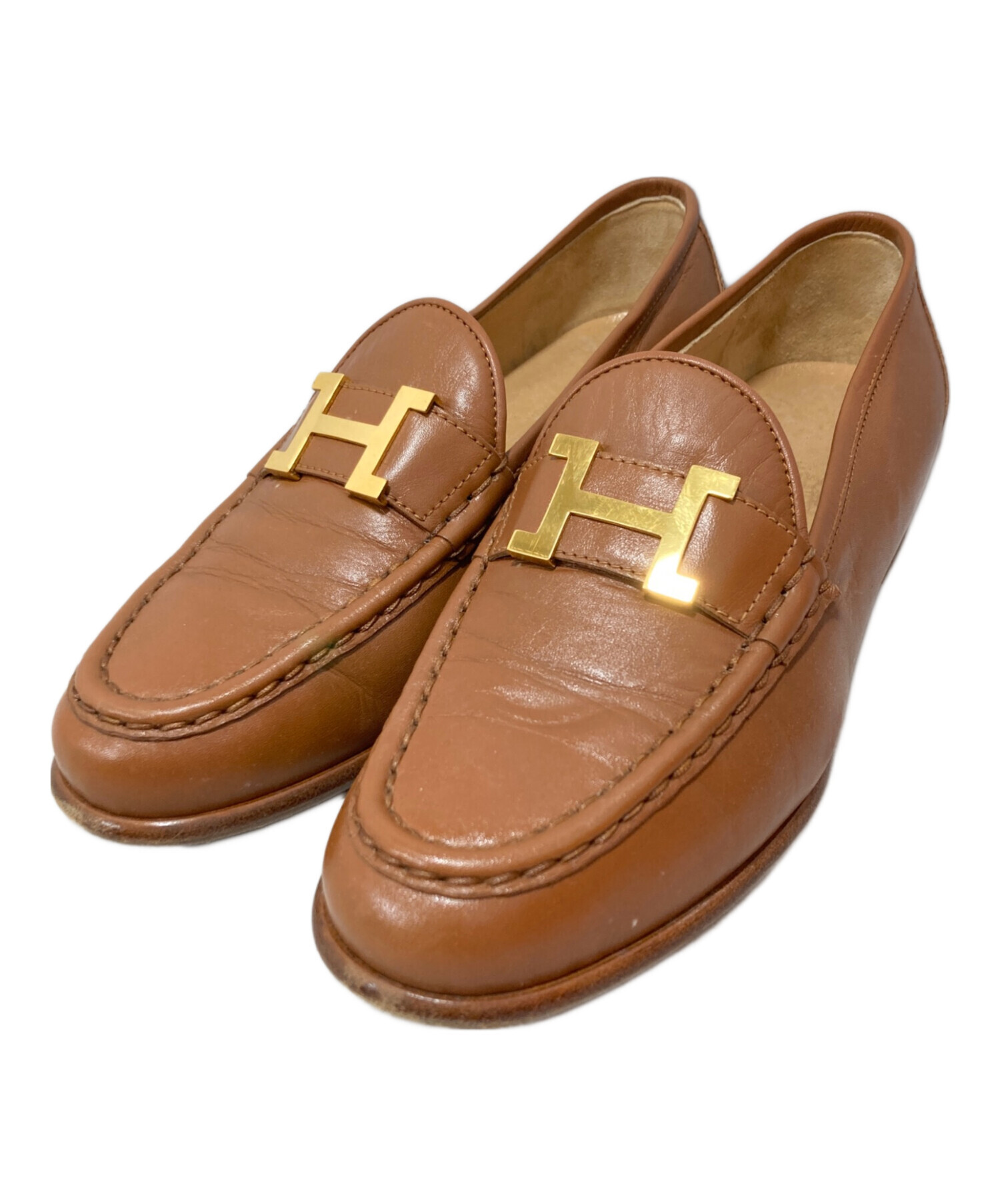 中古・古着通販】HERMES (エルメス) コンスタンス Hロゴ ローファー