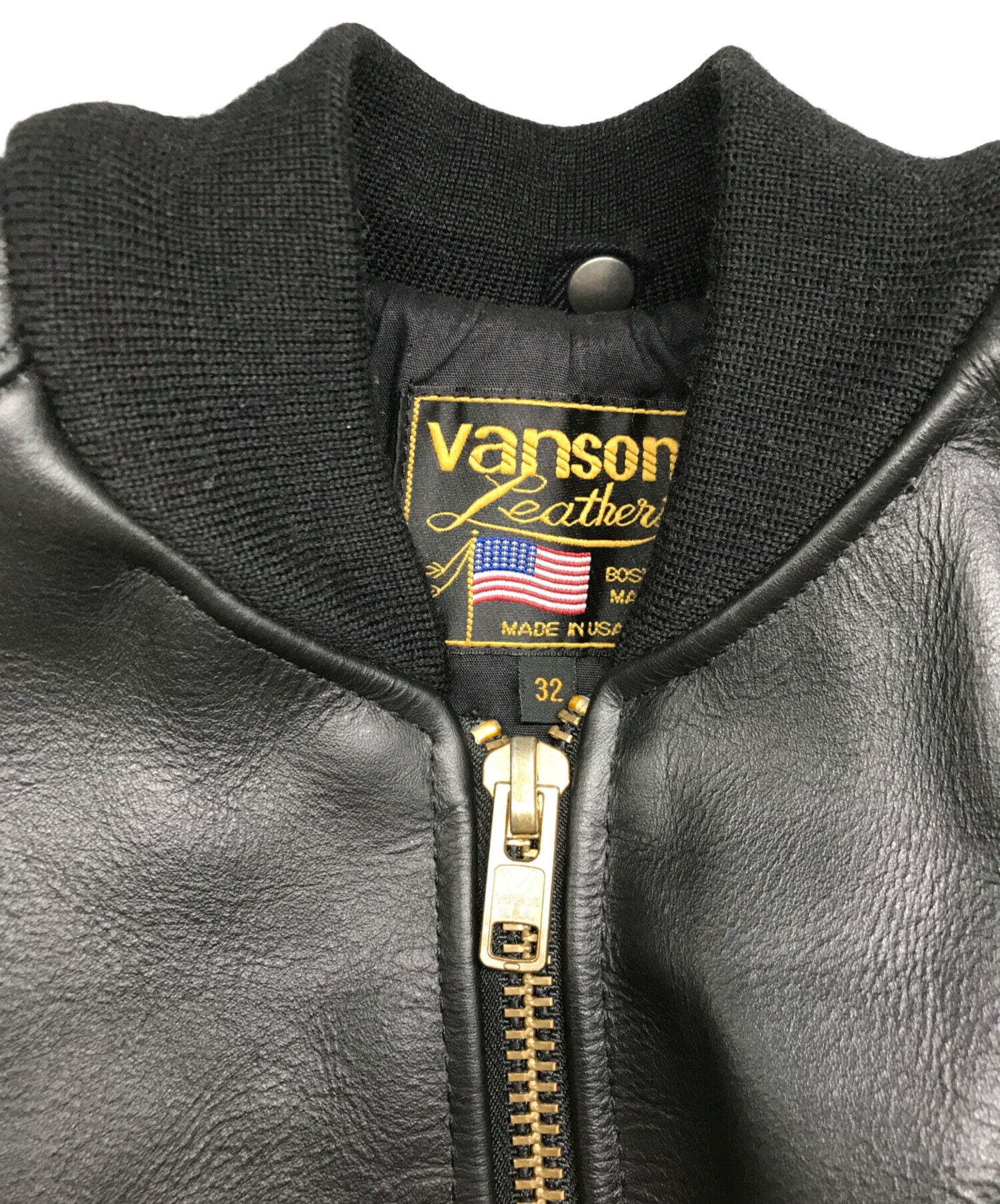 中古・古着通販】VANSON (バンソン) シングルライダースジャケット