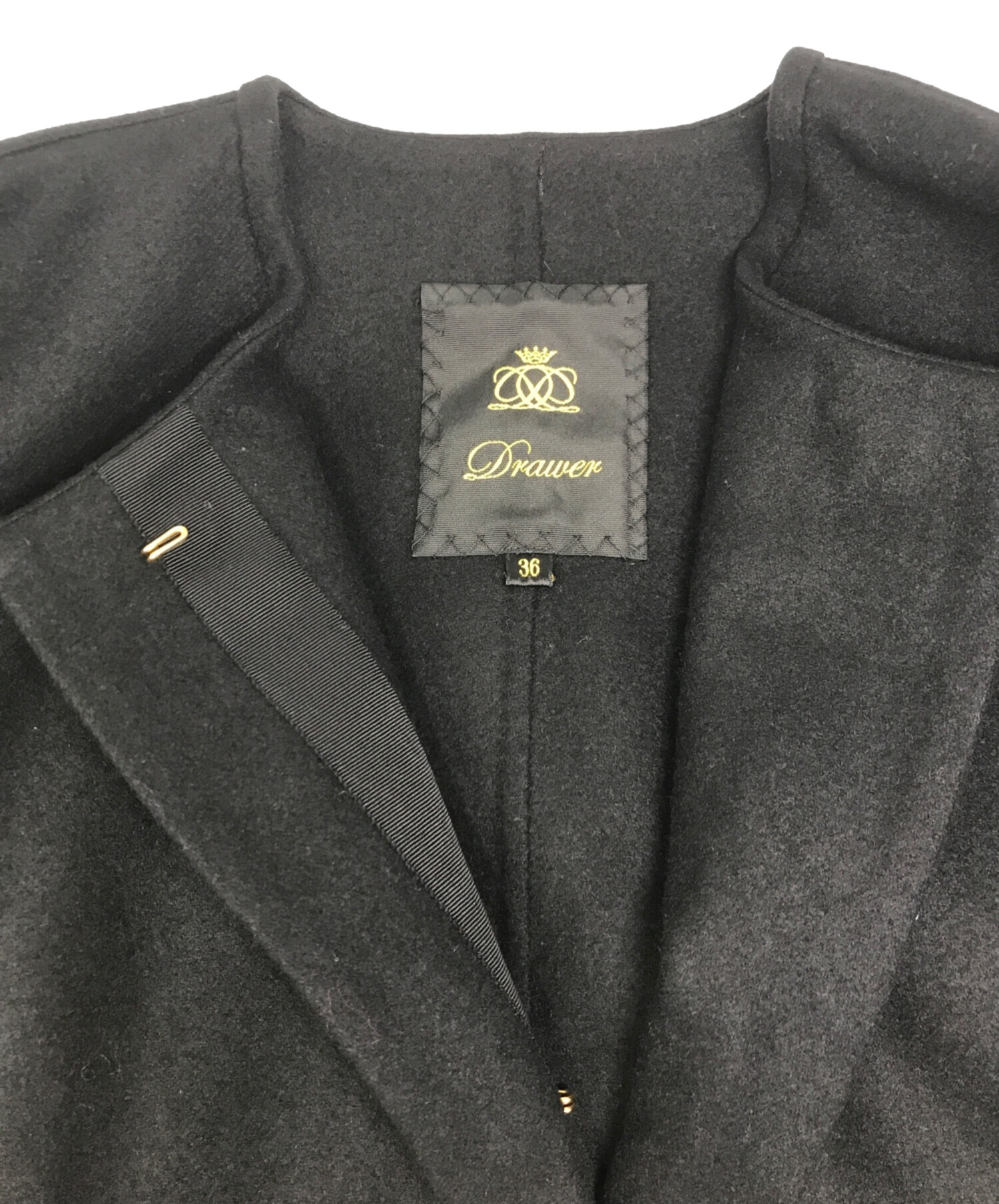 中古・古着通販】DRAWER (ドゥロワー) リバー ノーカラーコート