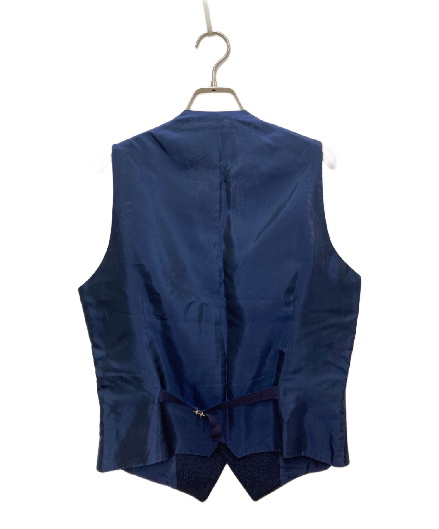 中古・古着通販】TAGLIATORE (タリアトーレ) 切替ジレ ネイビー サイズ