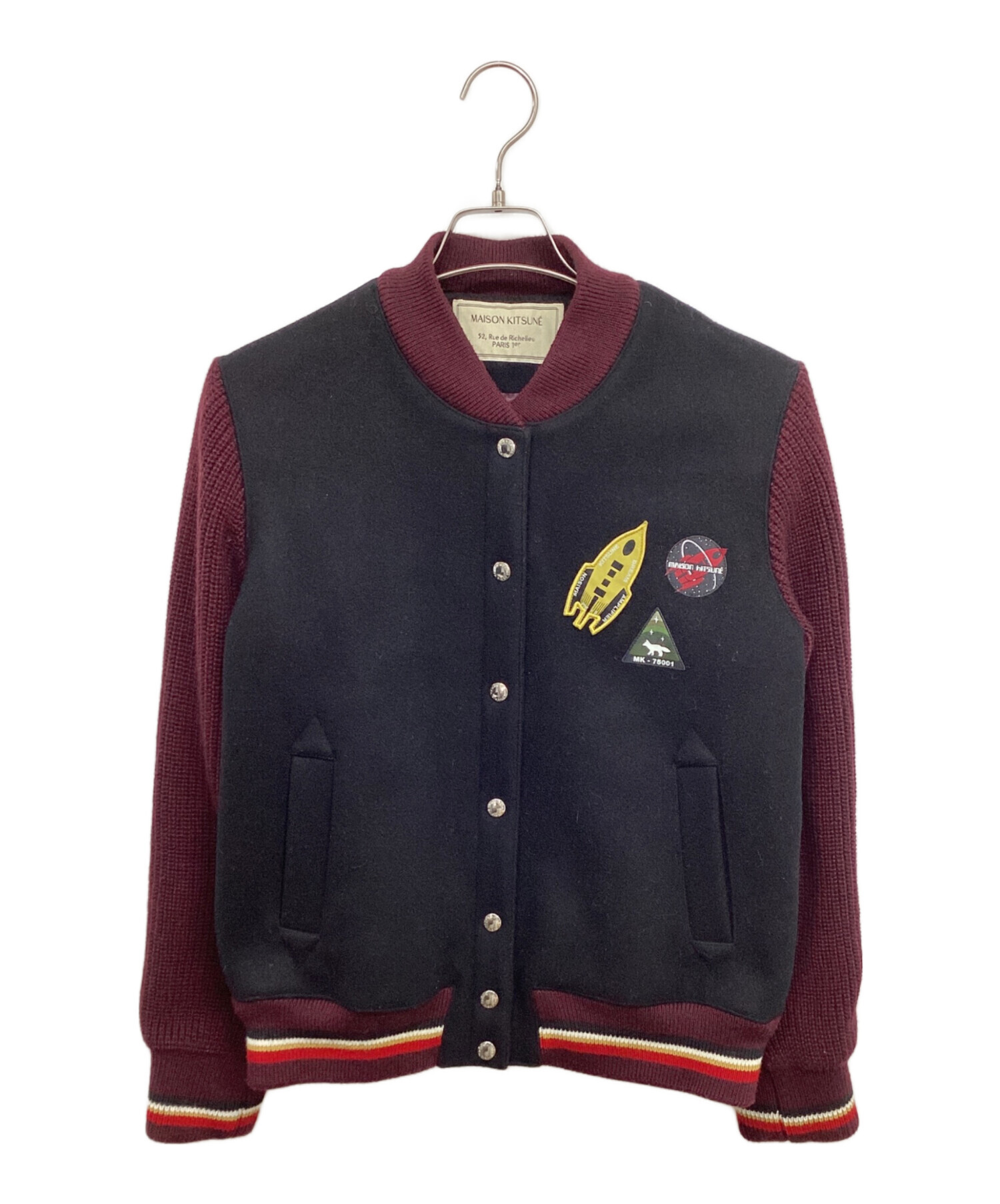 中古・古着通販】maison kitsune (メゾンキツネ) ウールスタジャン KWL